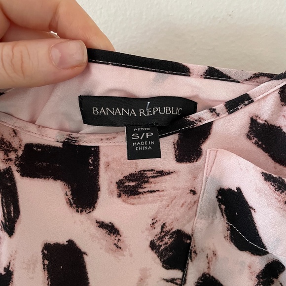 BANANA REPUBLIC Pink Patterned Dress - Picture 4 of 10